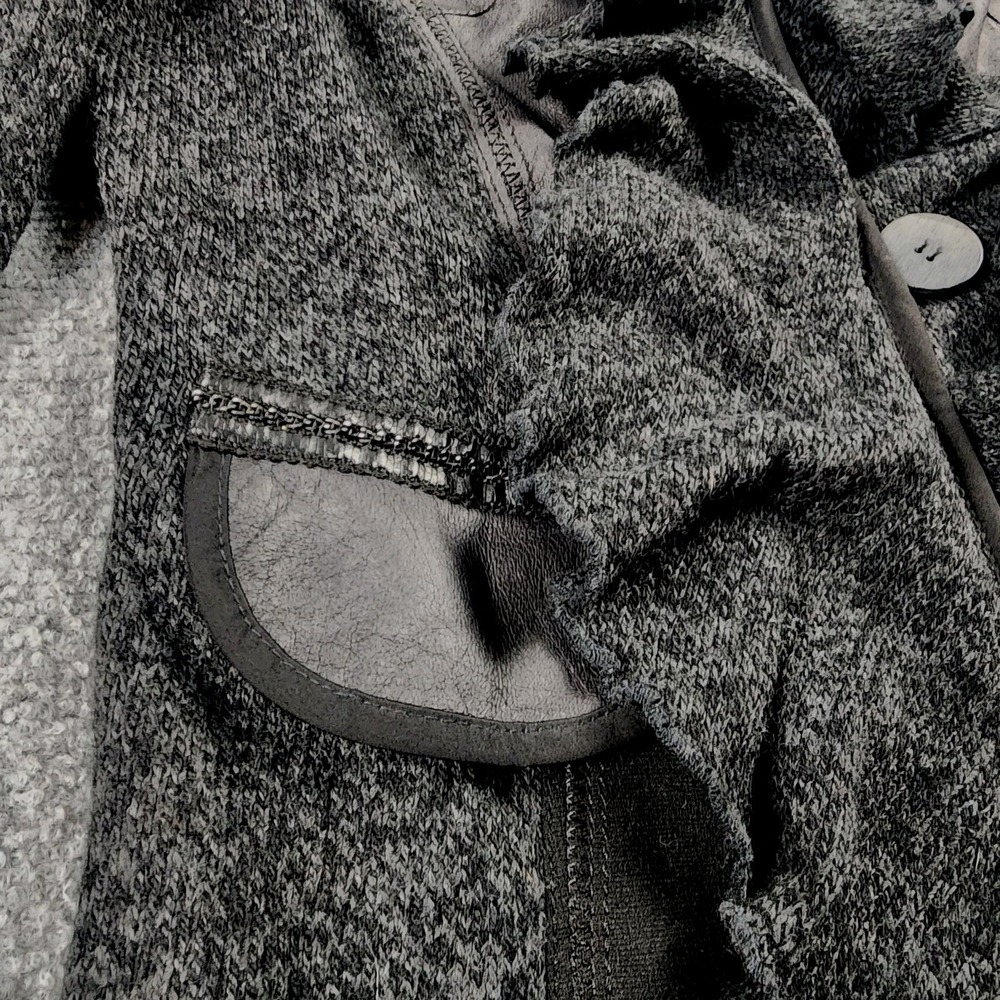 Vex Women's M Black Ruffle Asymmetrical‎ Jacket Whimsigoth Dark Fairy Witchy Y2K - Picture 9 of 16